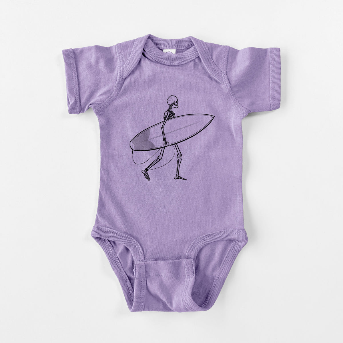 Seeking Swells - Skeleton Collection - Baby Fine Jersey Bodysuit