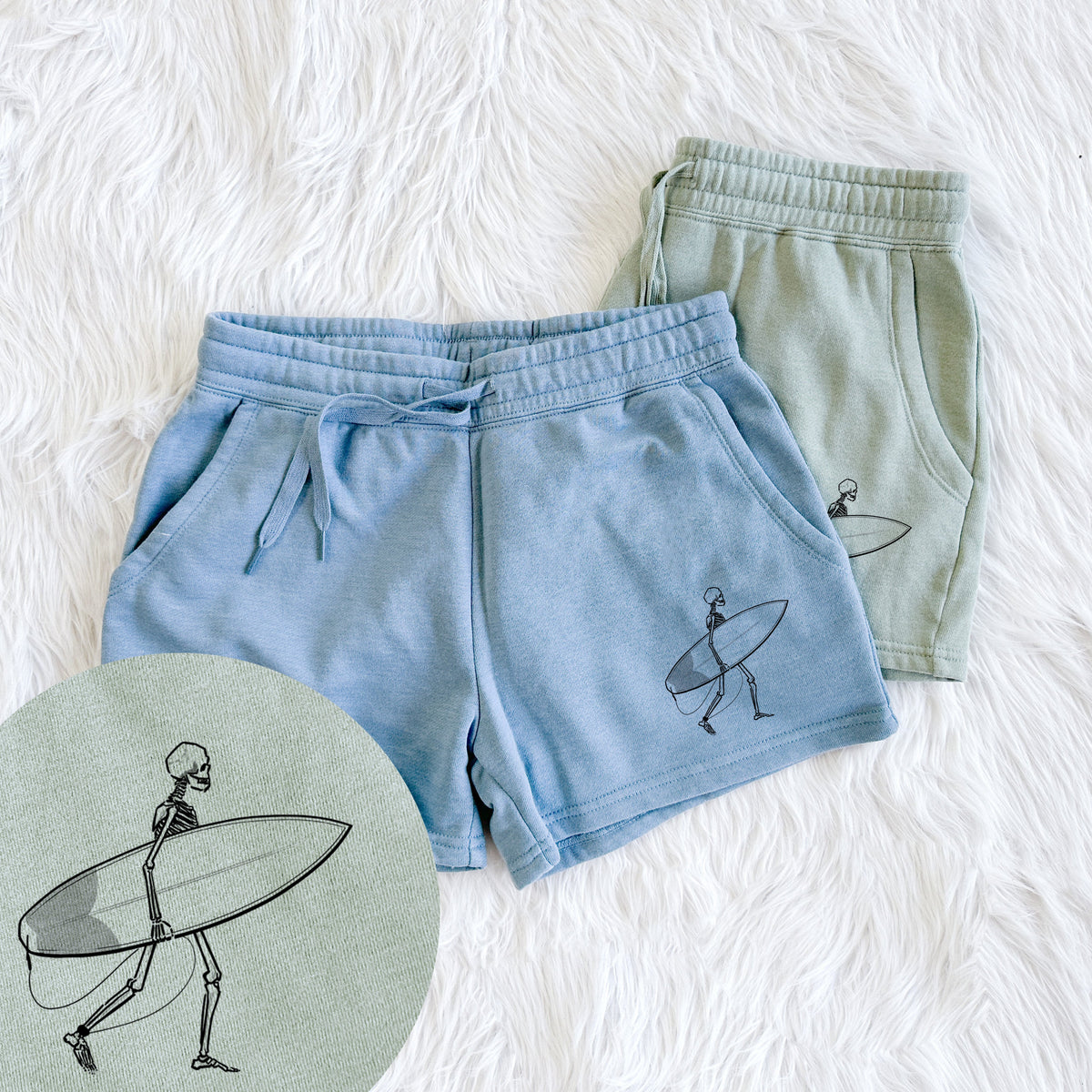 Seeking Swells - Skeleton Collection - Women's Cali Wave Shorts