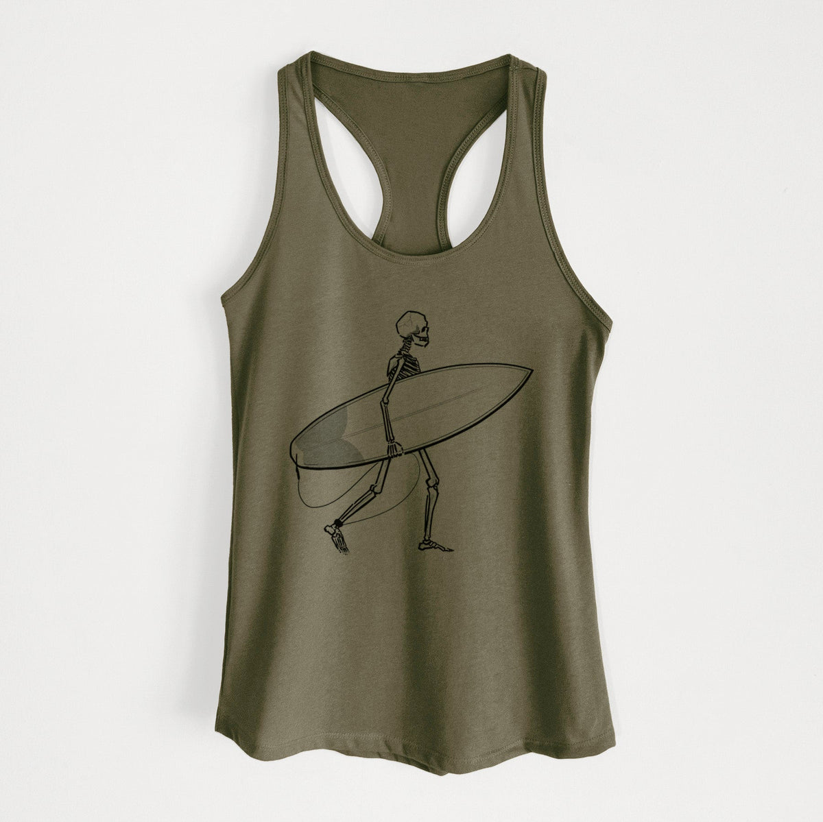 Seeking Swells - Skeleton Collection - Women's Racerback Tanktop