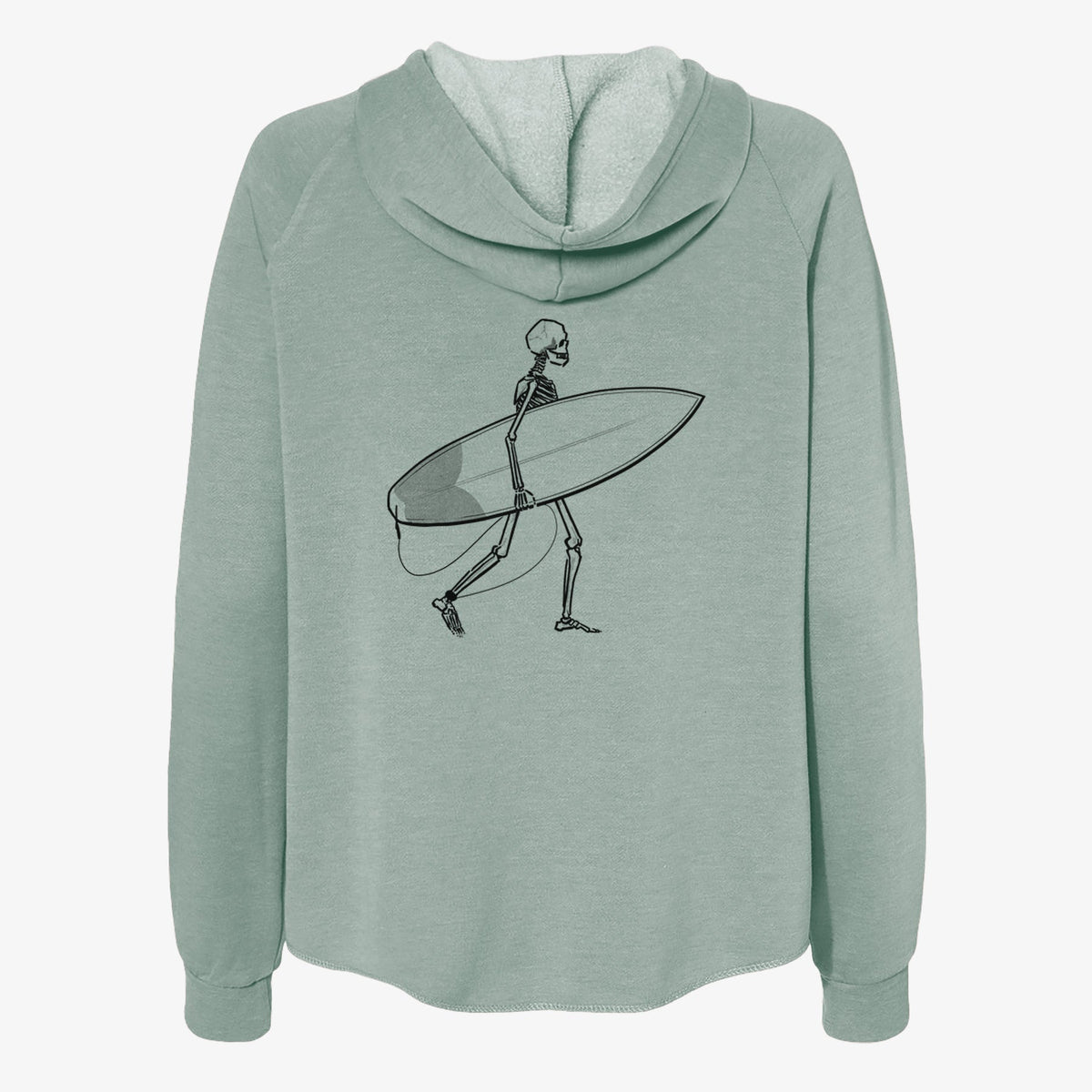 Seeking Swells - Skeleton Collection - Women's Cali Wave Zip-Up Sweatshirt