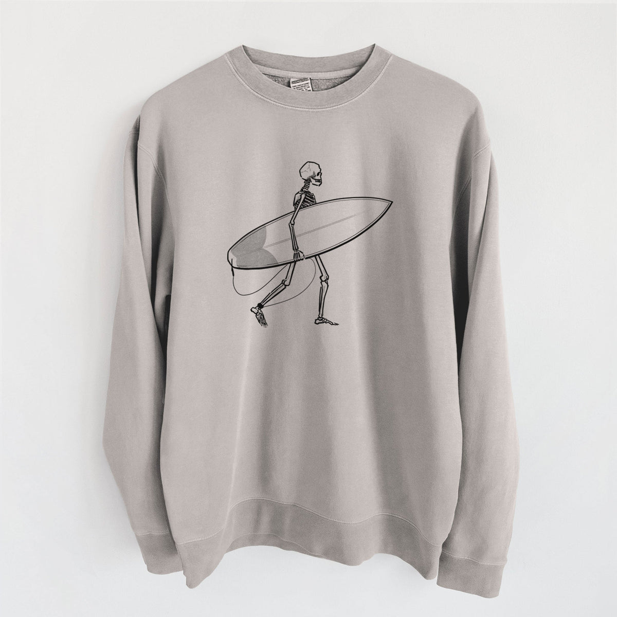 Seeking Swells - Skeleton Collection - Unisex Pigment Dyed Crew Sweatshirt