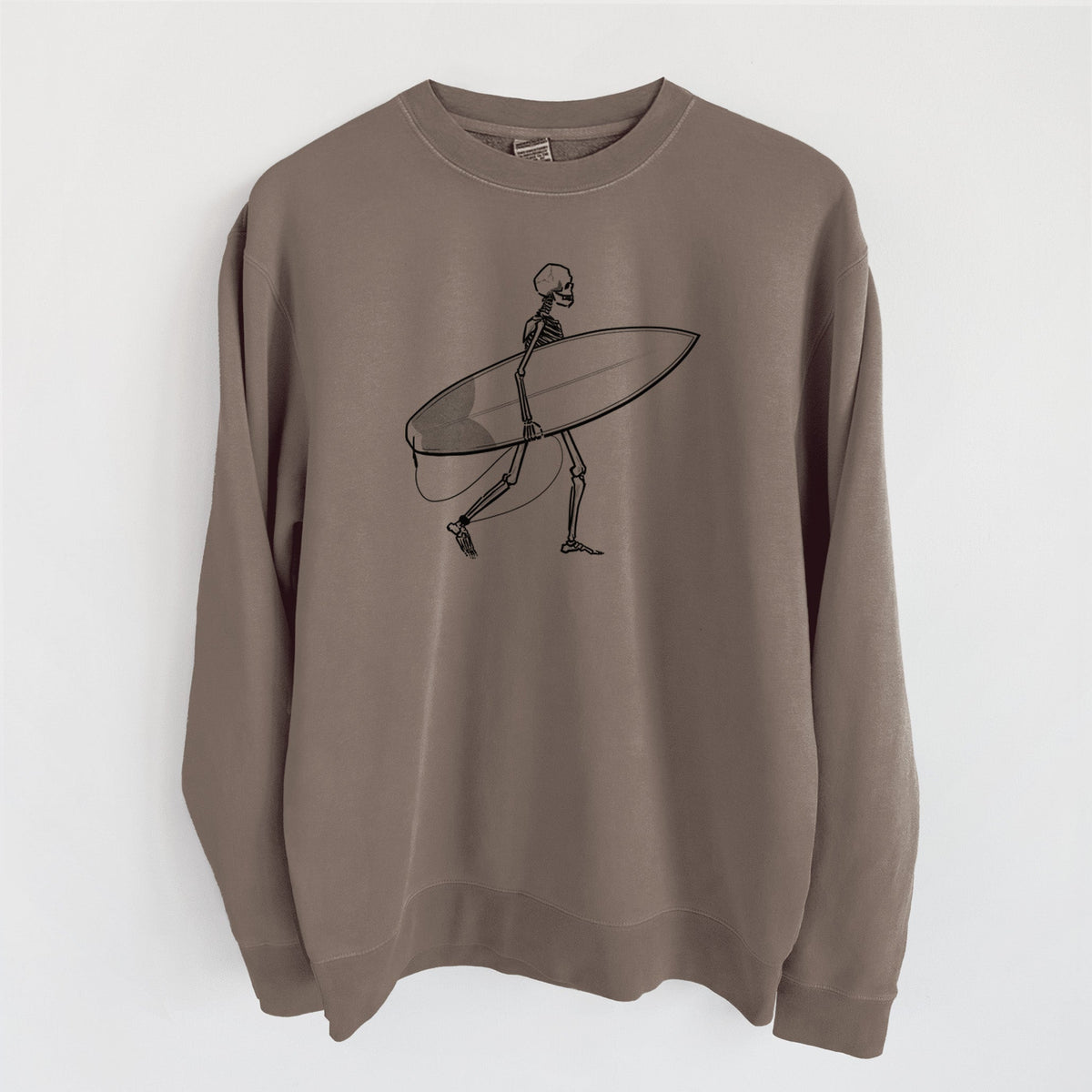 Seeking Swells - Skeleton Collection - Unisex Pigment Dyed Crew Sweatshirt