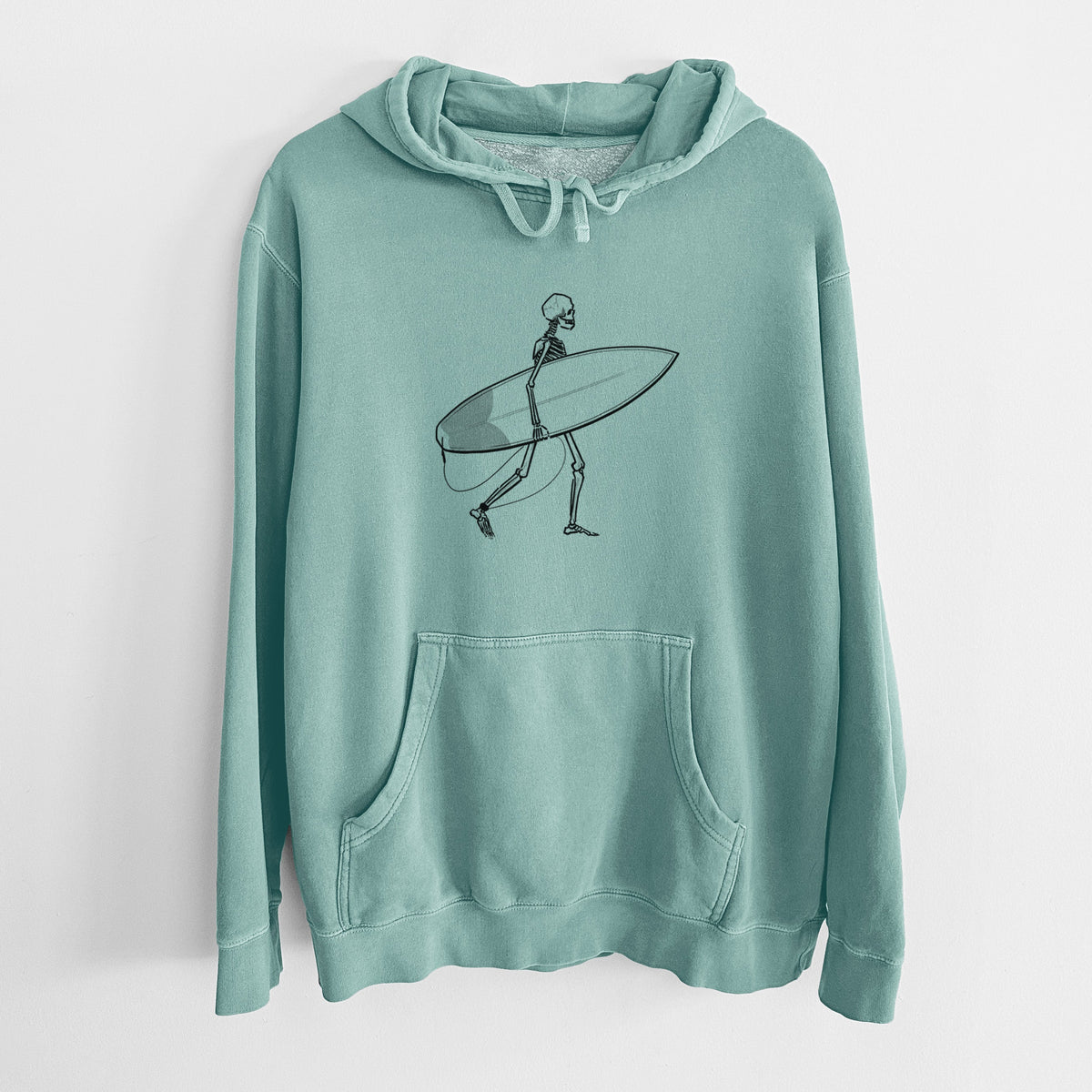 Seeking Swells - Skeleton Collection - Unisex Pigment Dyed Hoodie