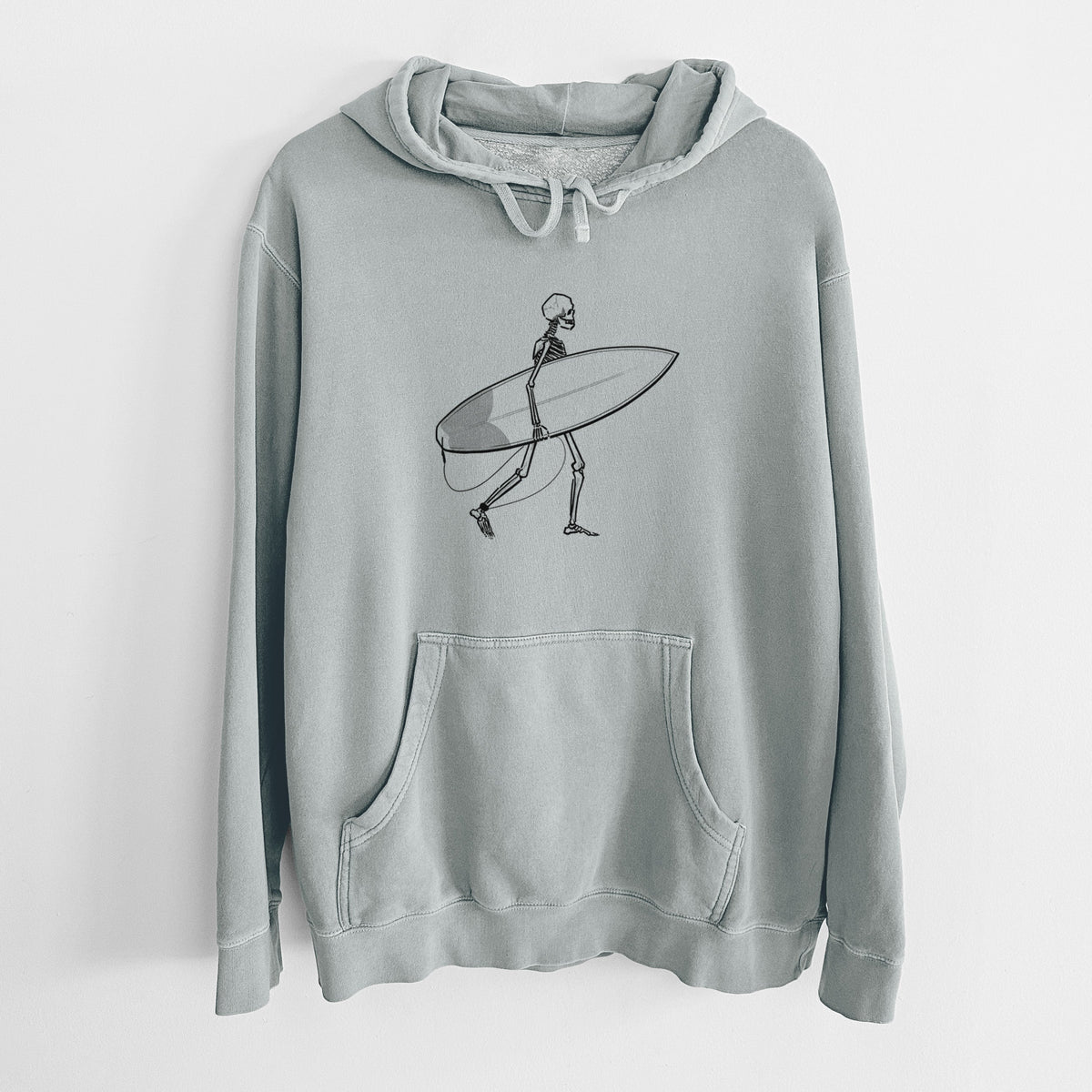 Seeking Swells - Skeleton Collection - Unisex Pigment Dyed Hoodie