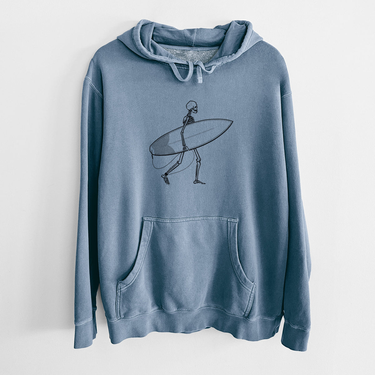 Seeking Swells - Skeleton Collection - Unisex Pigment Dyed Hoodie