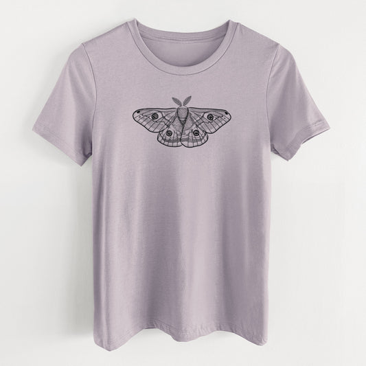 Saturnia pavonia - Small Emperor Moth - Women's Lightweight Relaxed Fit 100% Cotton Crewneck