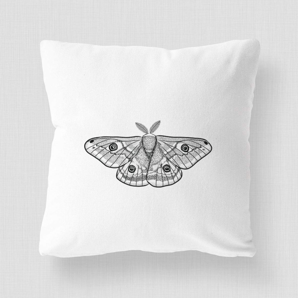 Saturnia pavonia - Small Emperor Moth - Throw Pillow Cover