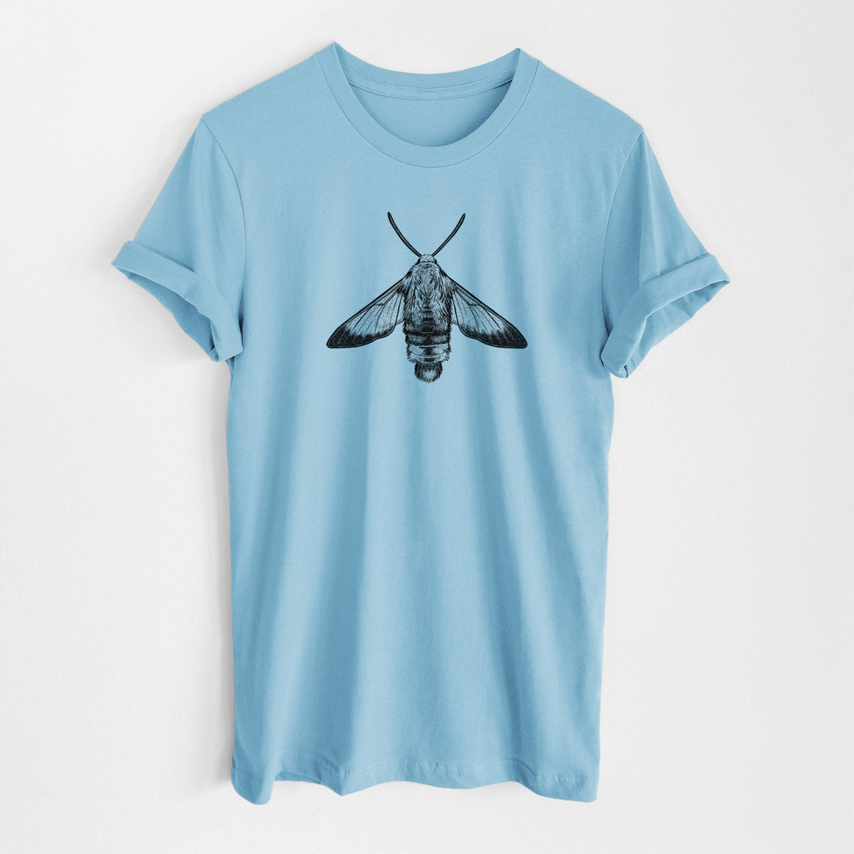 Snowberry Clearwing Moth - Hemaris diffinis - Lightweight 100% Cotton Unisex Crewneck