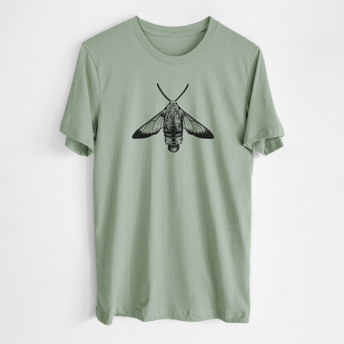 Snowberry Clearwing Moth - Hemaris diffinis - Lightweight 100% Cotton Unisex Crewneck