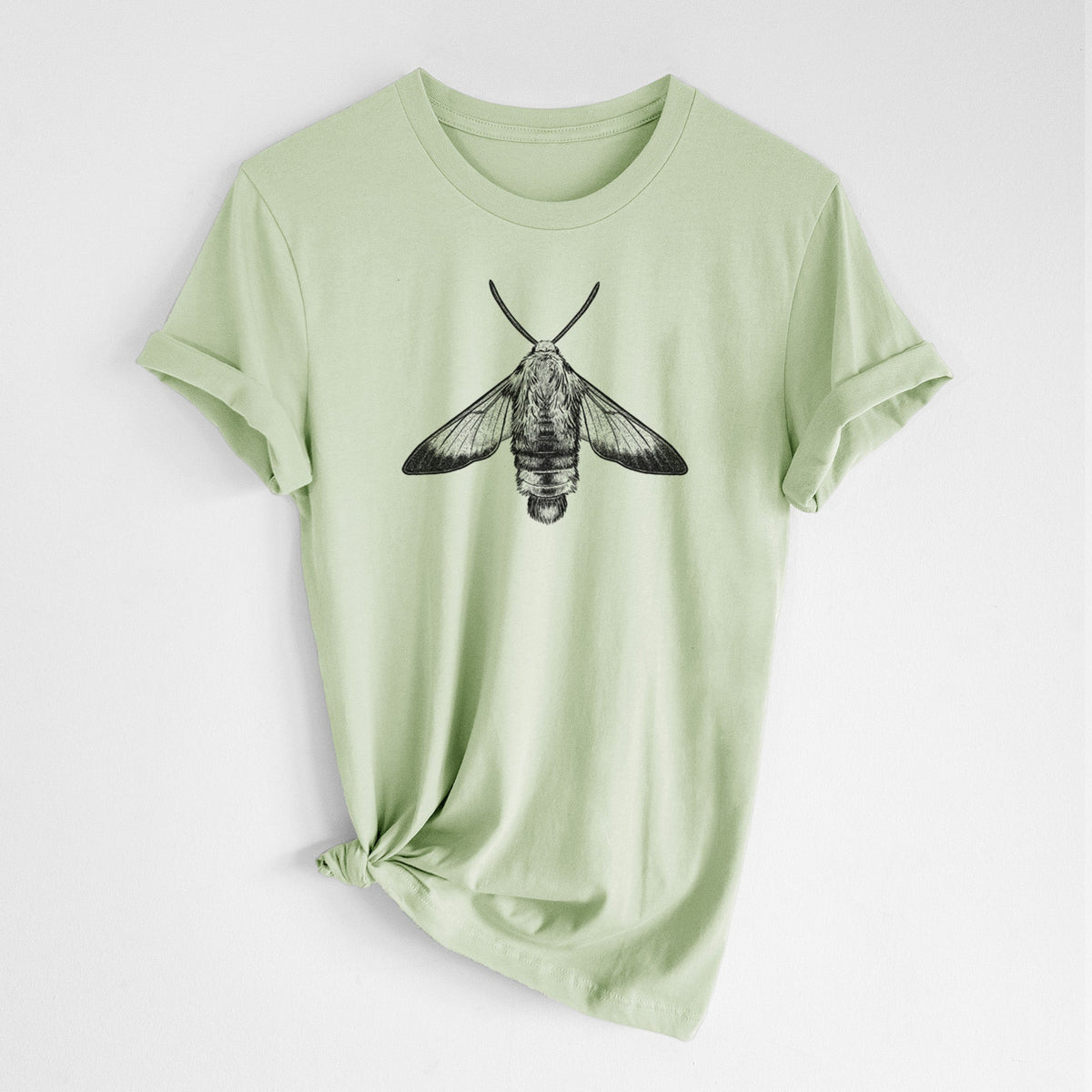 Snowberry Clearwing Moth - Hemaris diffinis - Lightweight 100% Cotton Unisex Crewneck