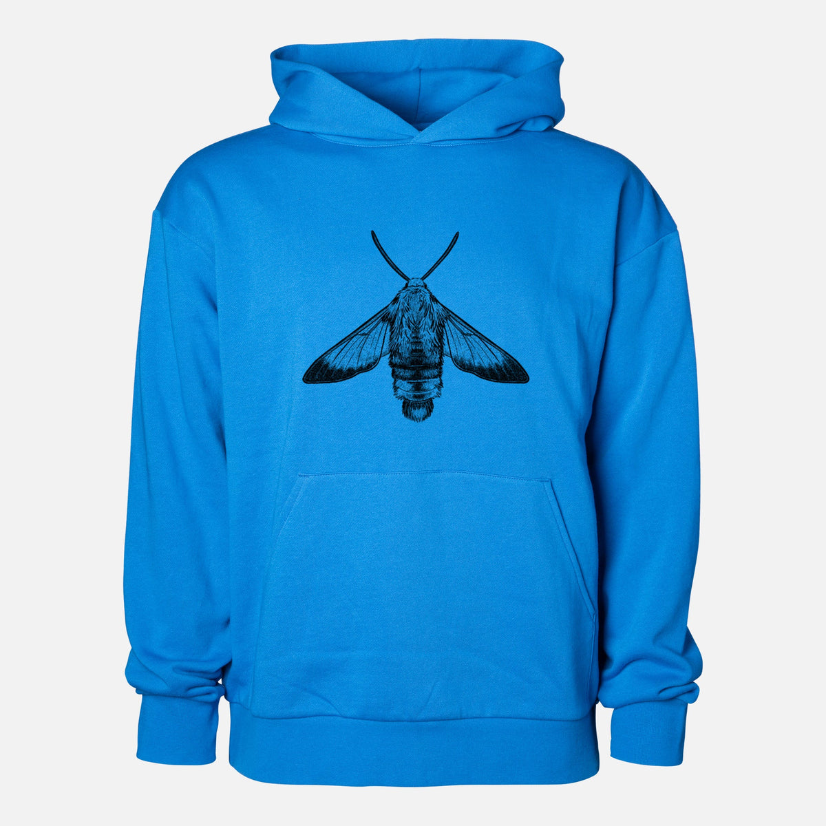 Snowberry Clearwing Moth - Hemaris diffinis  - Statement Midweight Hoodie