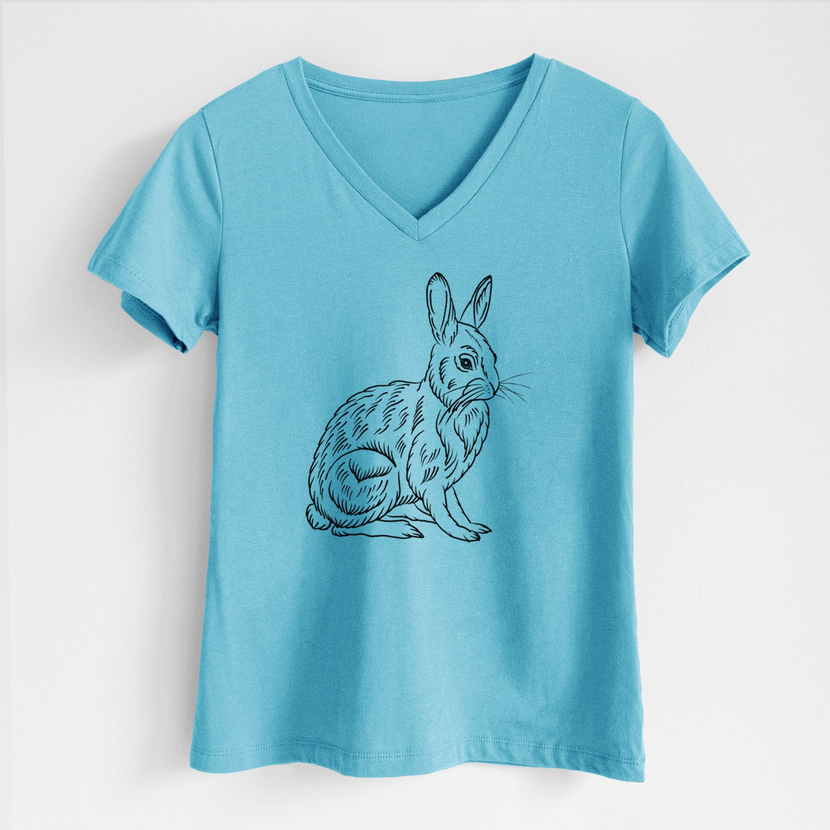 Snowshoe Hare - Women's Lightweight Relaxed Fit 100% Cotton V-neck