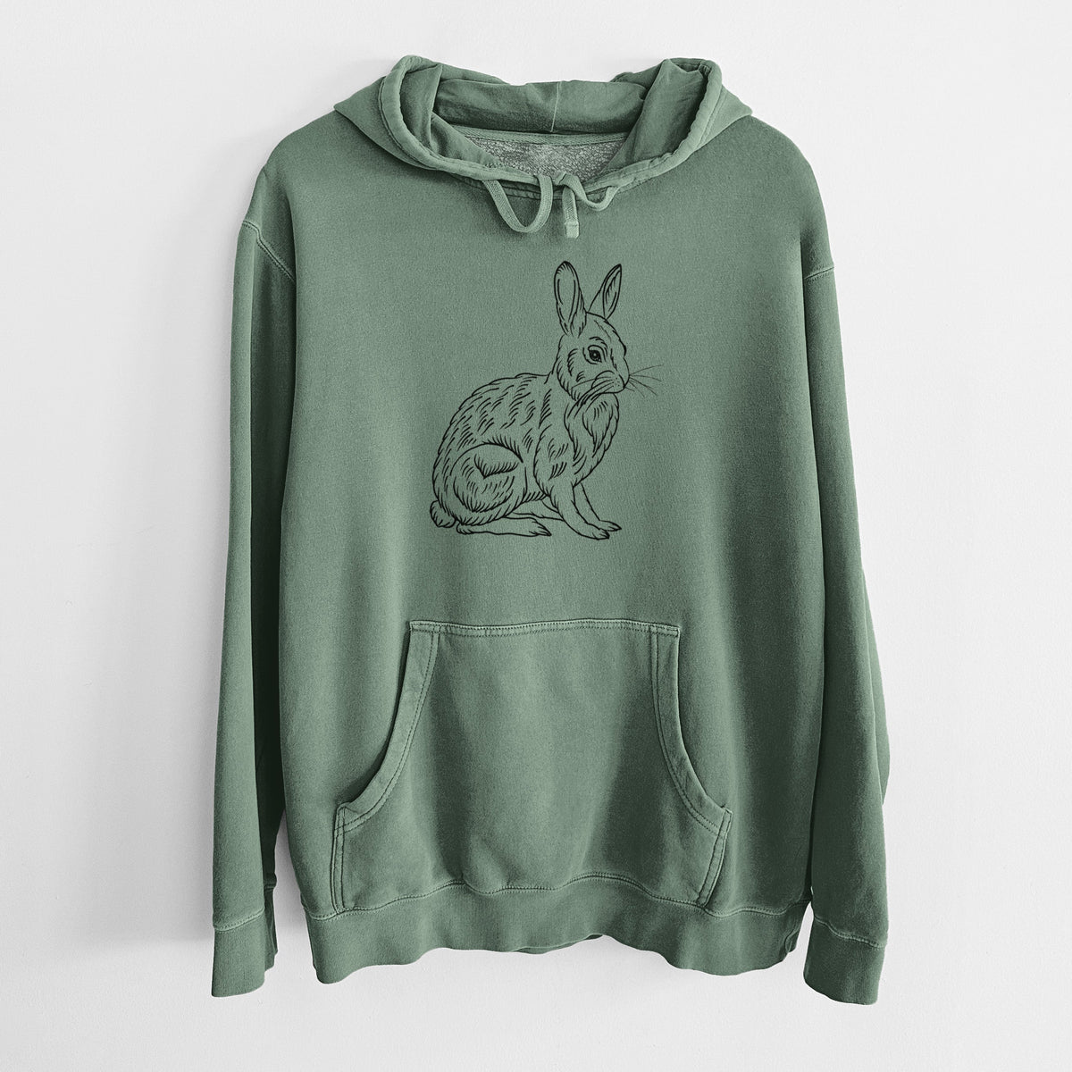 Snowshoe Hare - Unisex Pigment Dyed Hoodie