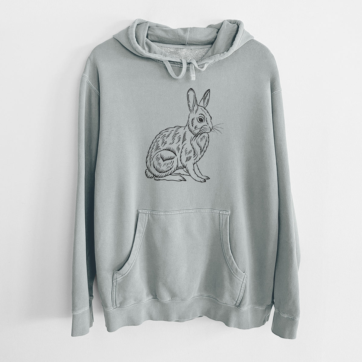 Snowshoe Hare - Unisex Pigment Dyed Hoodie