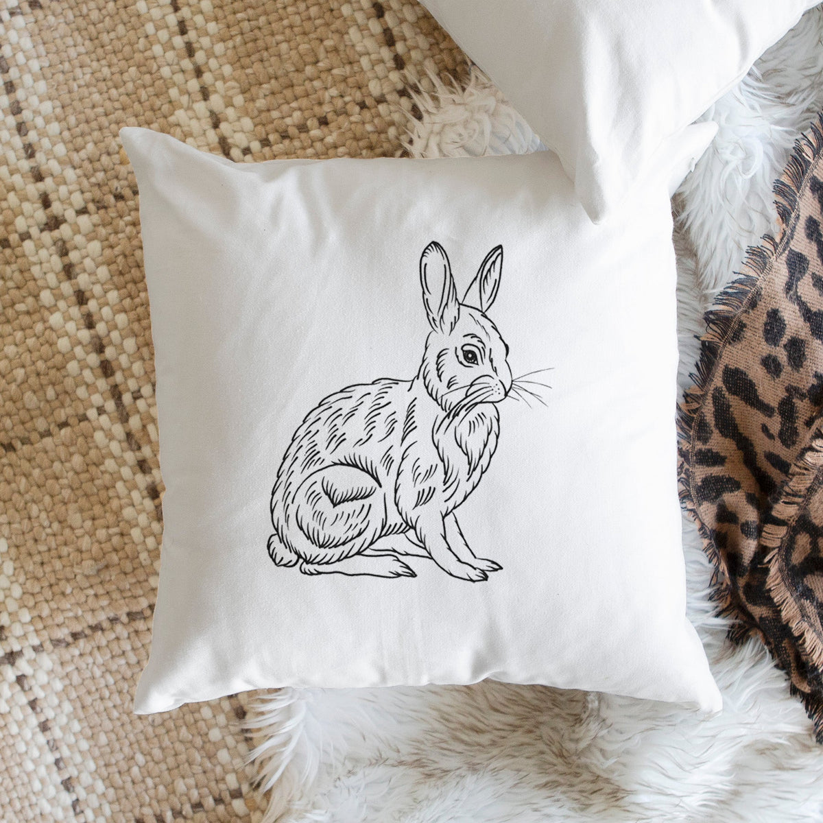 Snowshoe Hare - Throw Pillow Cover