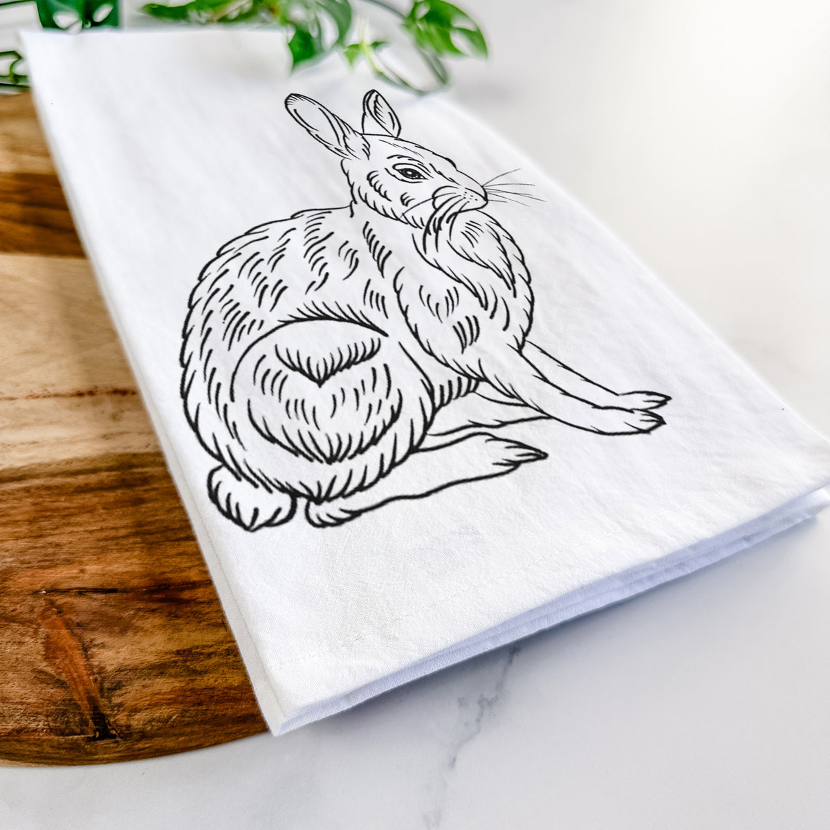 Snowshoe Hare Tea Towel