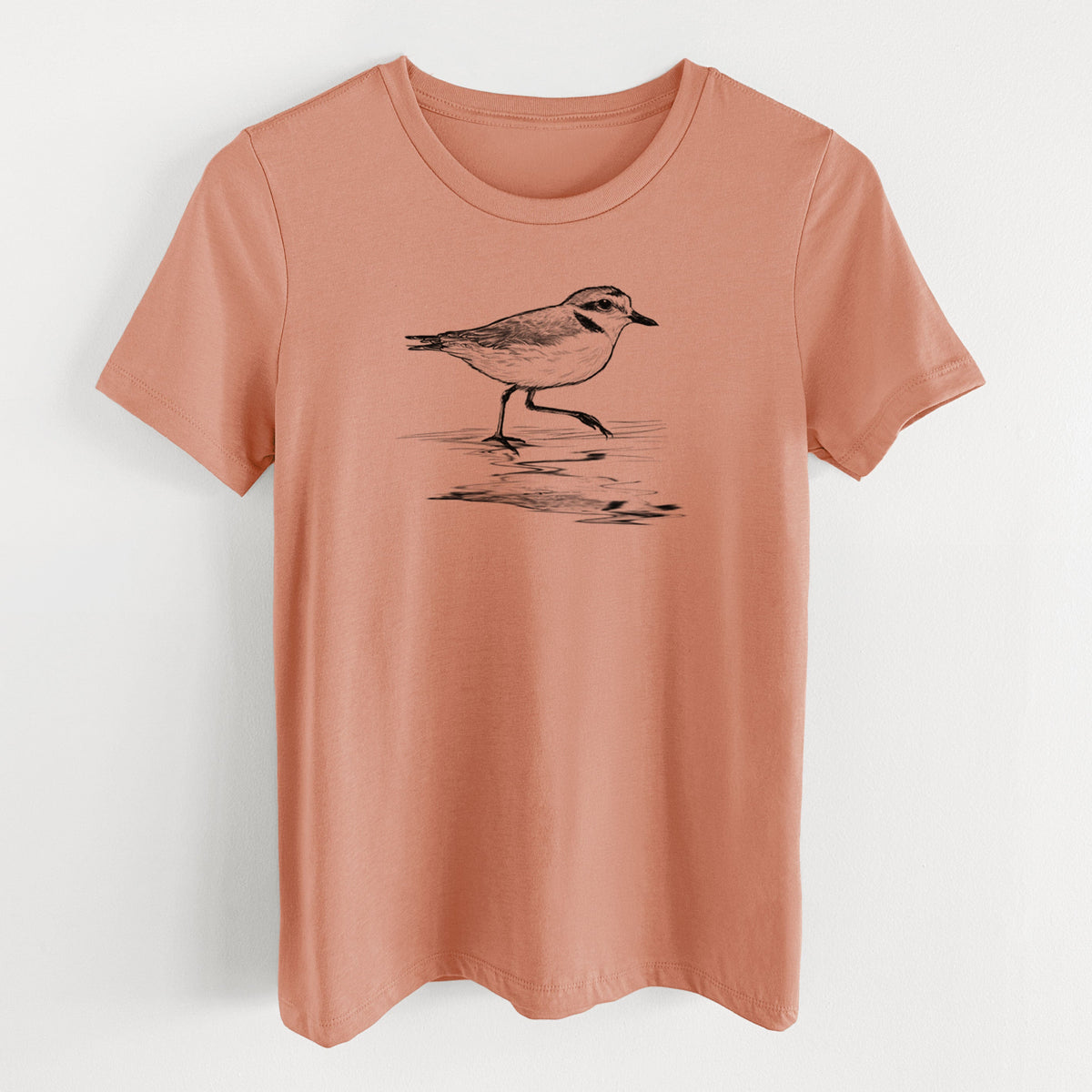 Western Snowy Plover - Charadrius nivosus nivosus - Women's Lightweight Relaxed Fit 100% Cotton Crewneck