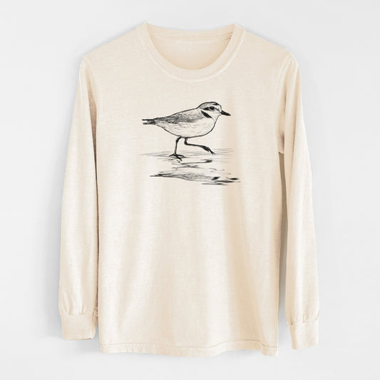 Western Snowy Plover - Charadrius nivosus nivosus - Unisex Comfort Colors 100% Cotton Long Sleeve