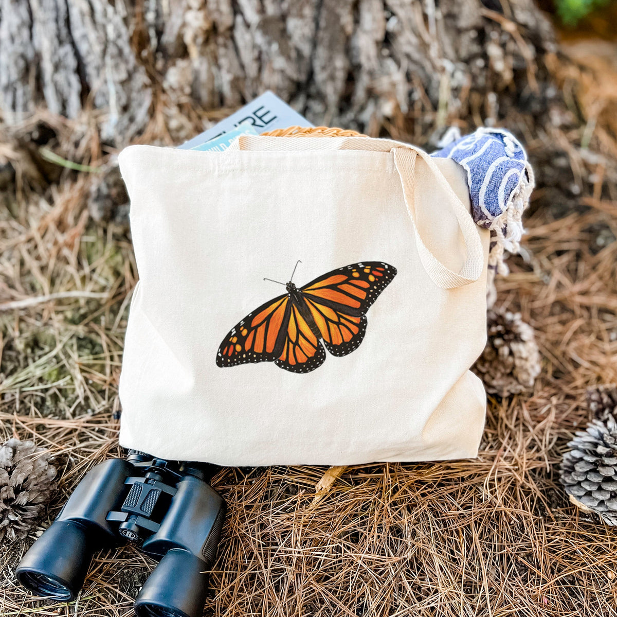 Vibrant Monarch - Danaus plexippus - Tote Bag