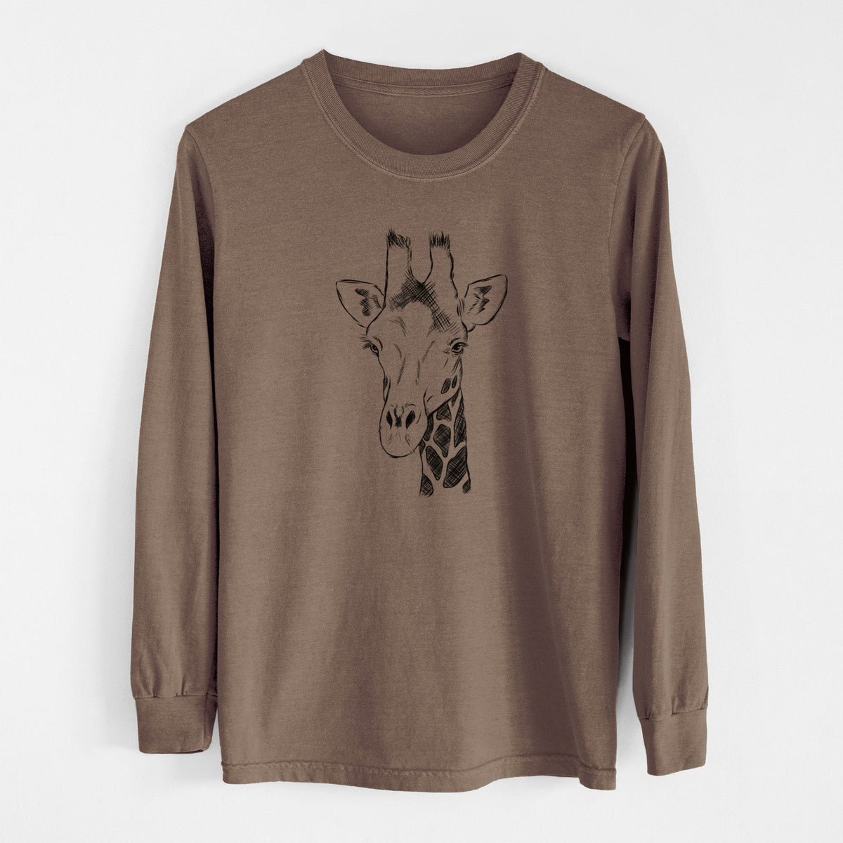 Southern Giraffe - Giraffa giraffa - Unisex Comfort Colors 100% Cotton Long Sleeve