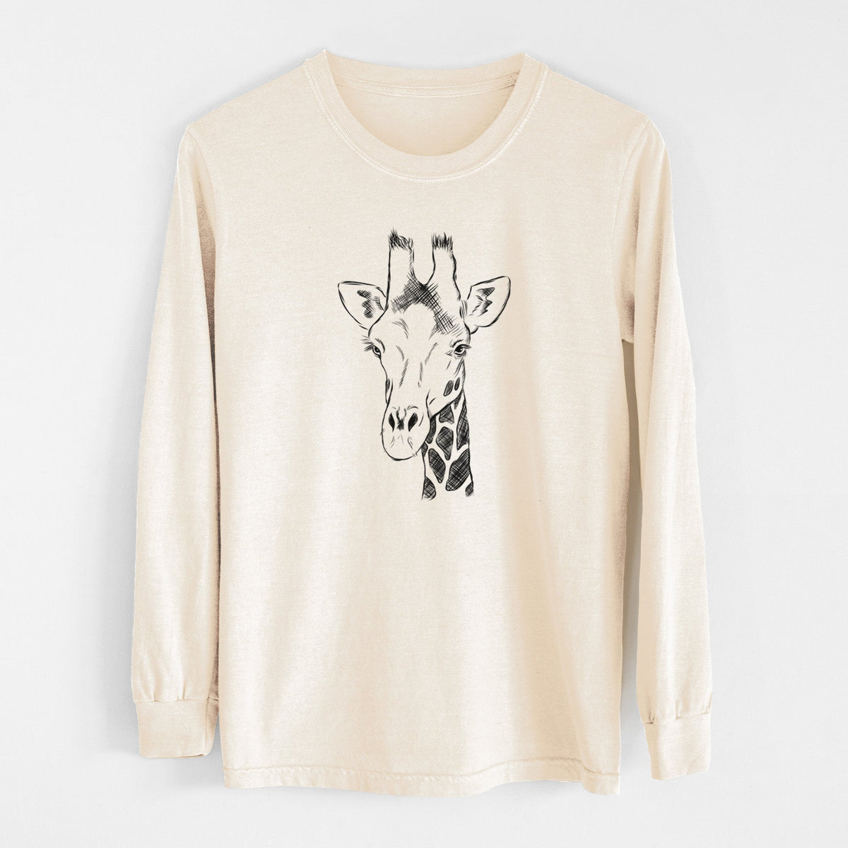 Southern Giraffe - Giraffa giraffa - Unisex Comfort Colors 100% Cotton Long Sleeve