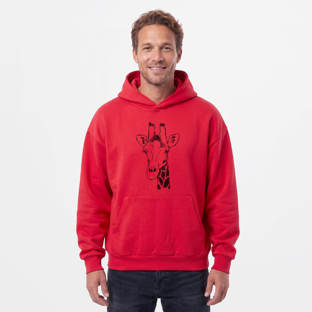 Southern Giraffe - Giraffa giraffa  - Statement Midweight Hoodie