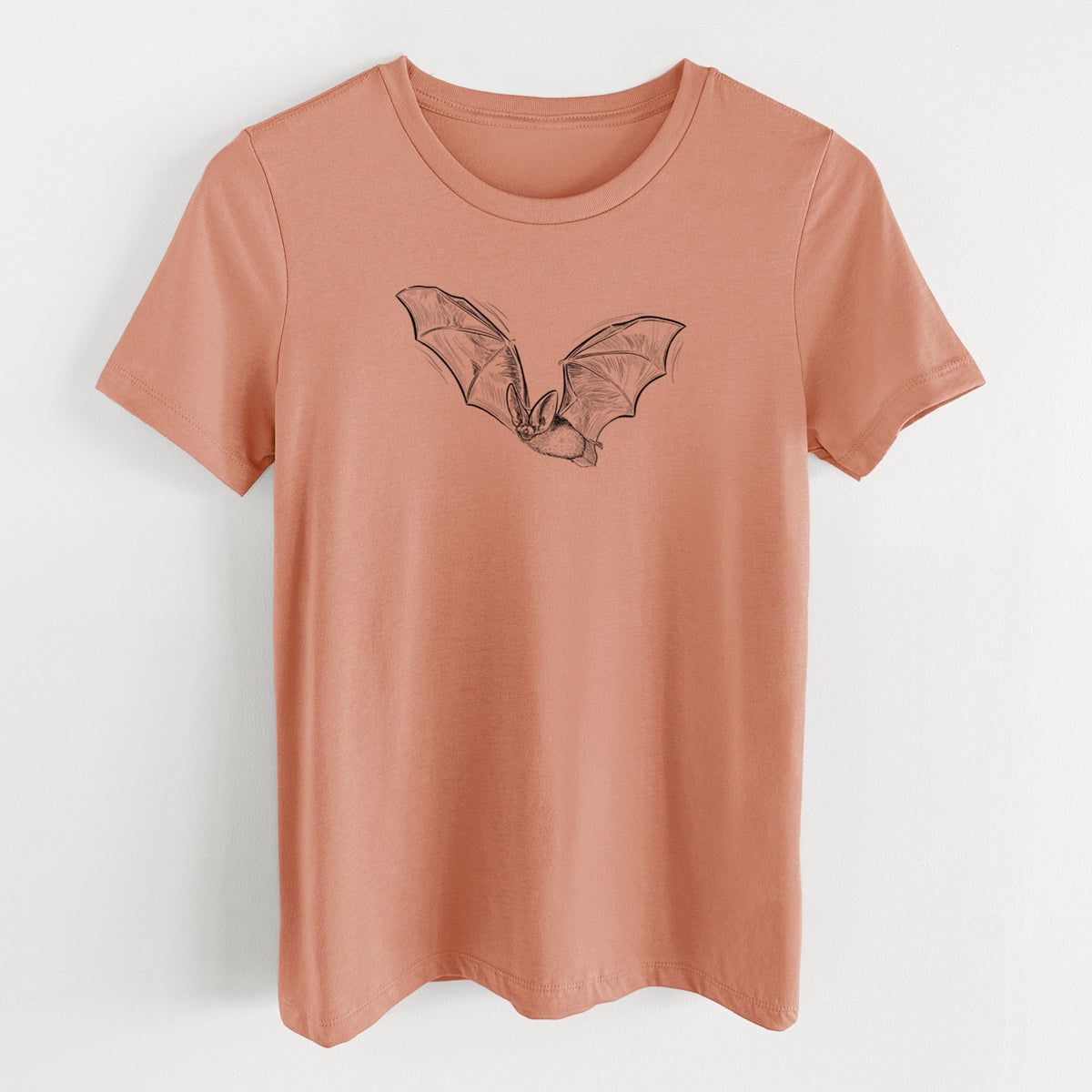 Spotted Bat - Euderma maculatum - Women's Lightweight Relaxed Fit 100% Cotton Crewneck