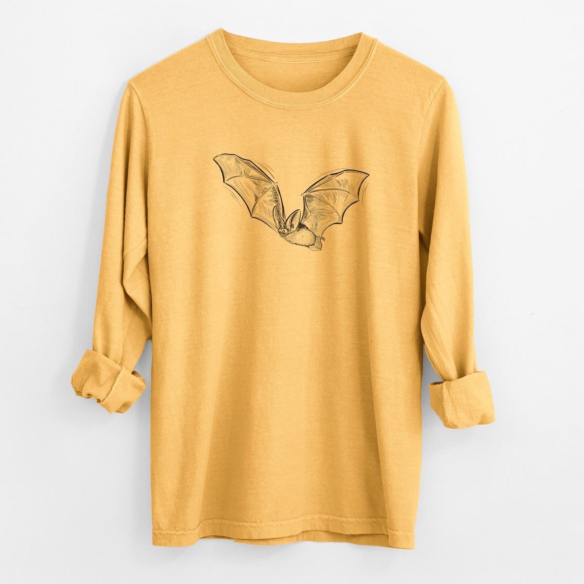 Spotted Bat - Euderma maculatum - Unisex Comfort Colors 100% Cotton Long Sleeve