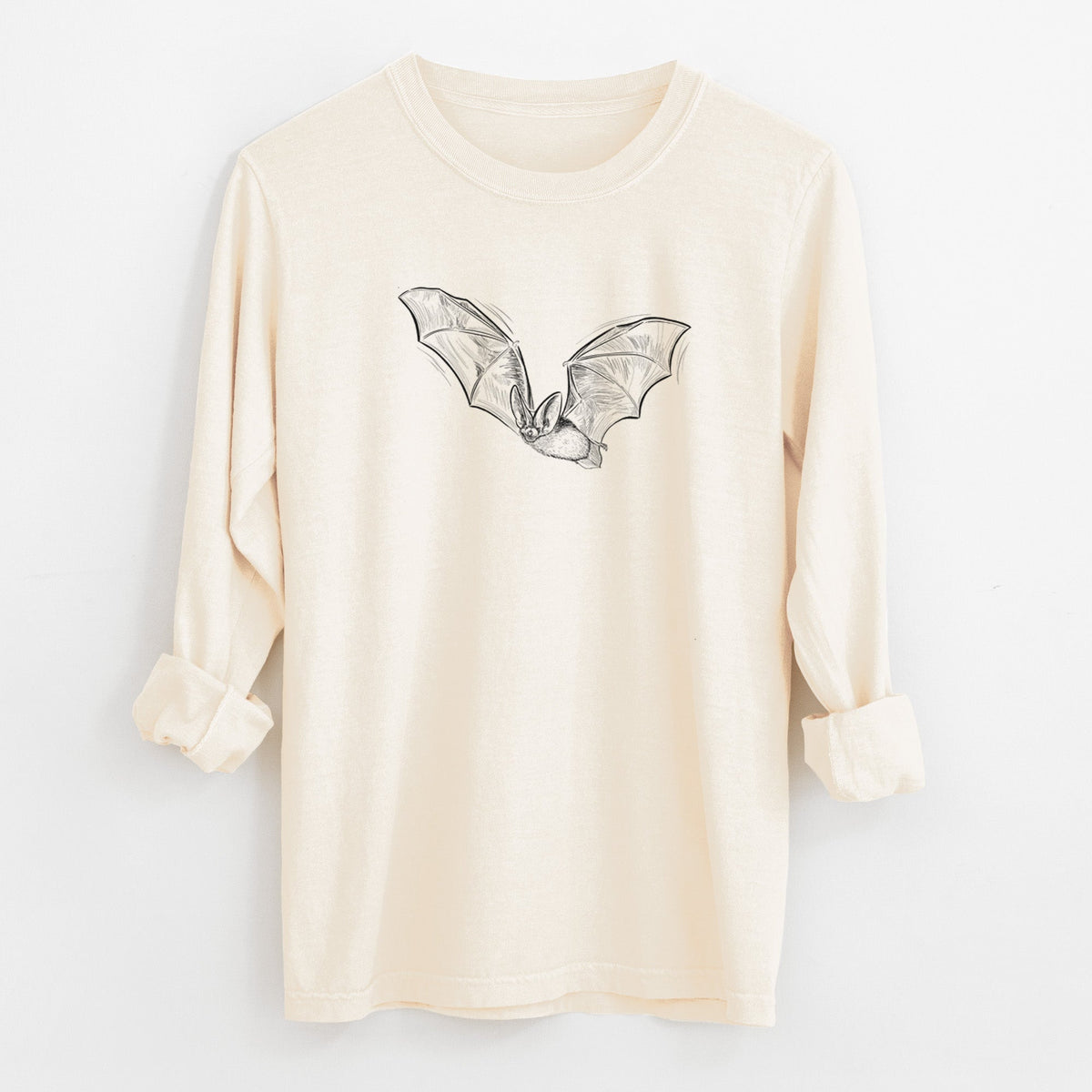 Spotted Bat - Euderma maculatum - Unisex Comfort Colors 100% Cotton Long Sleeve