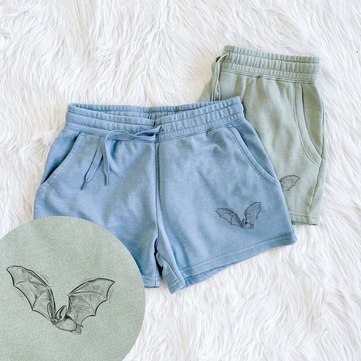 Spotted Bat - Euderma maculatum - Women's Cali Wave Shorts