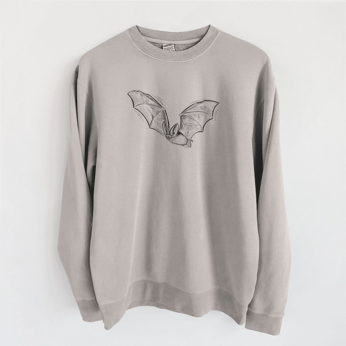 Spotted Bat - Euderma maculatum - Unisex Pigment Dyed Crew Sweatshirt