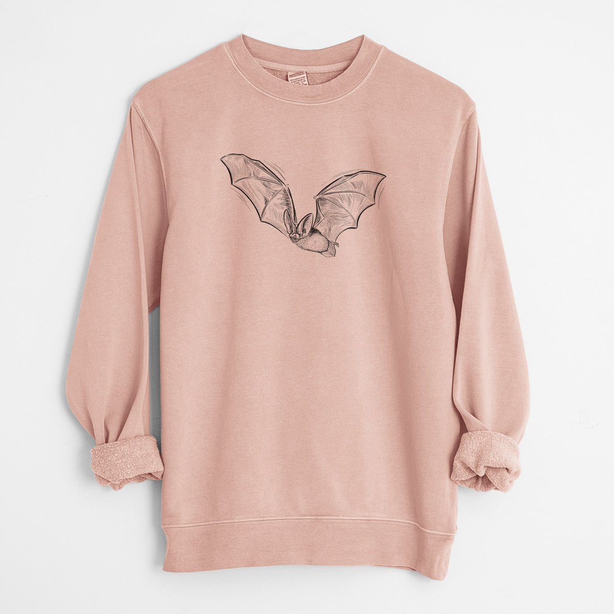 Spotted Bat - Euderma maculatum - Unisex Pigment Dyed Crew Sweatshirt