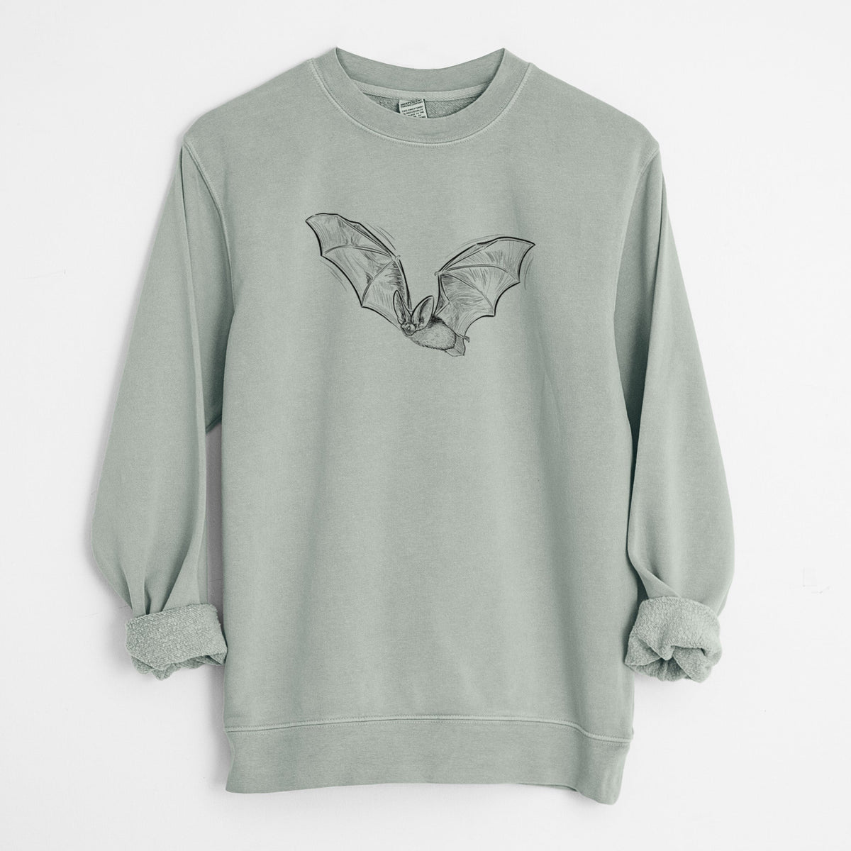 Spotted Bat - Euderma maculatum - Unisex Pigment Dyed Crew Sweatshirt