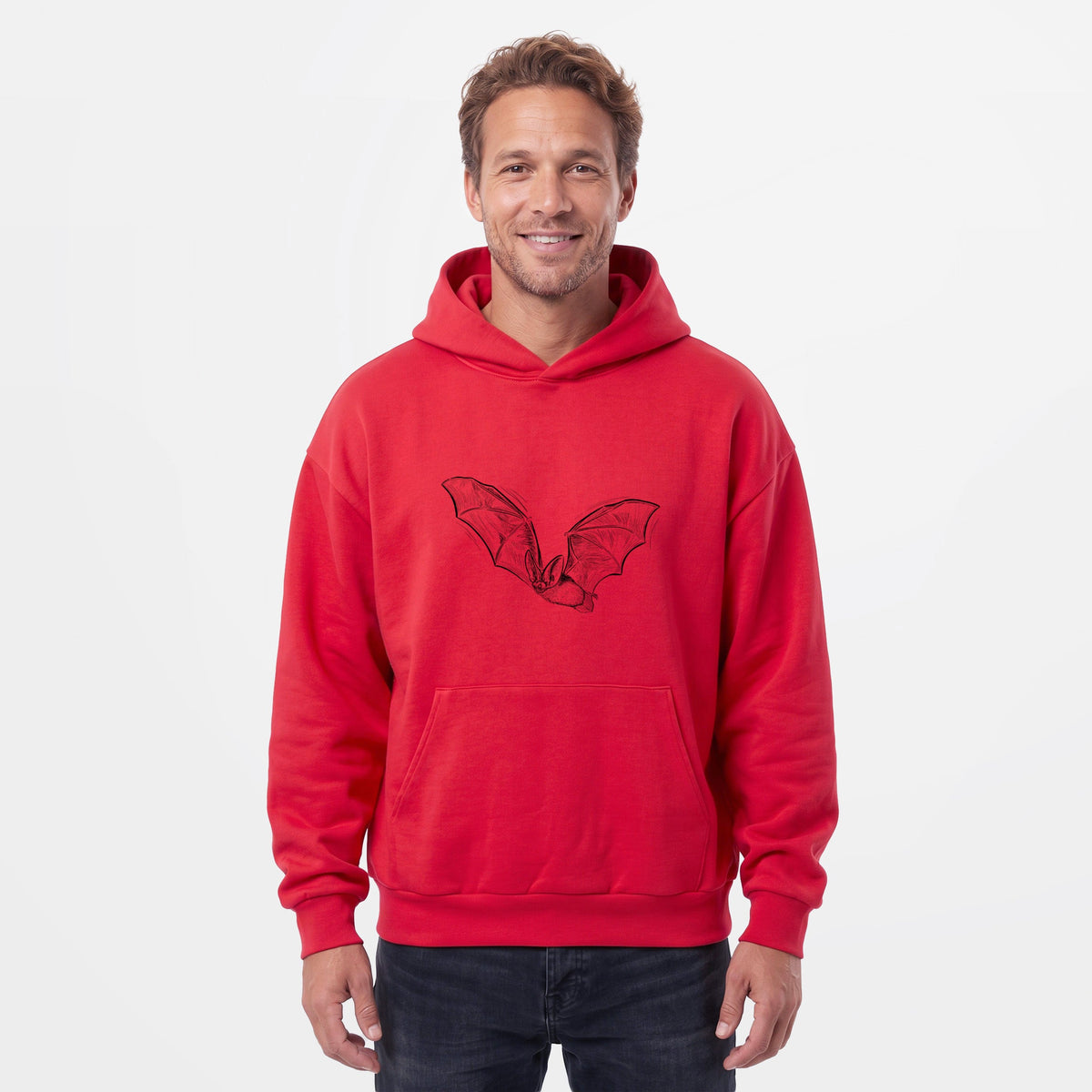 Spotted Bat - Euderma maculatum  - Statement Midweight Hoodie