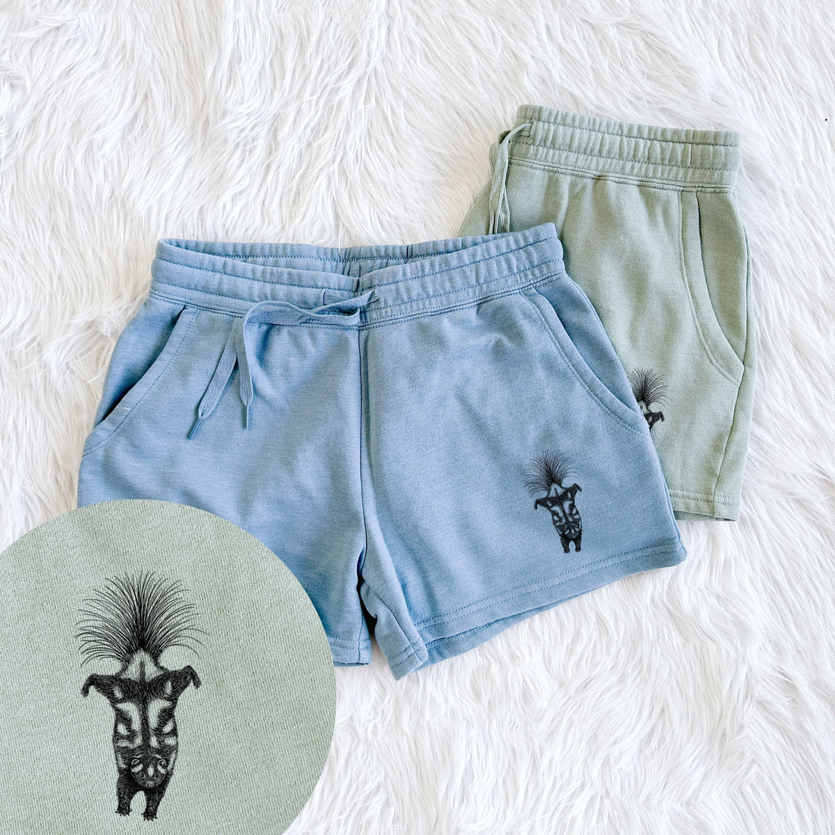 Eastern Spotted Skunk - Spilogale putorius - Women's Cali Wave Shorts