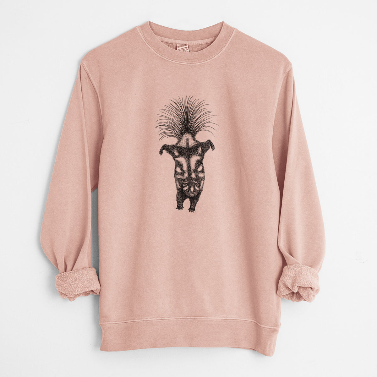 Eastern Spotted Skunk - Spilogale putorius - Unisex Pigment Dyed Crew Sweatshirt