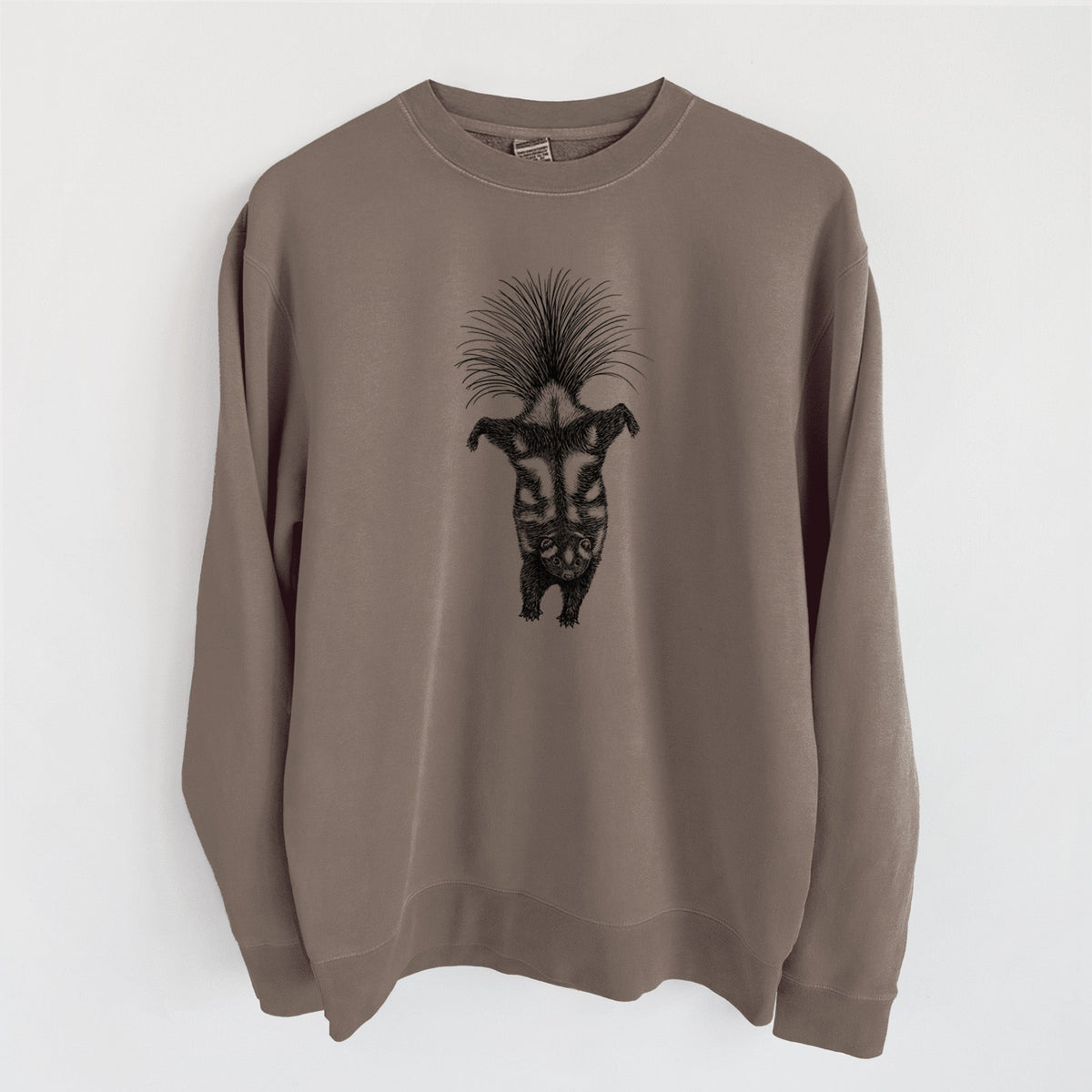 Eastern Spotted Skunk - Spilogale putorius - Unisex Pigment Dyed Crew Sweatshirt