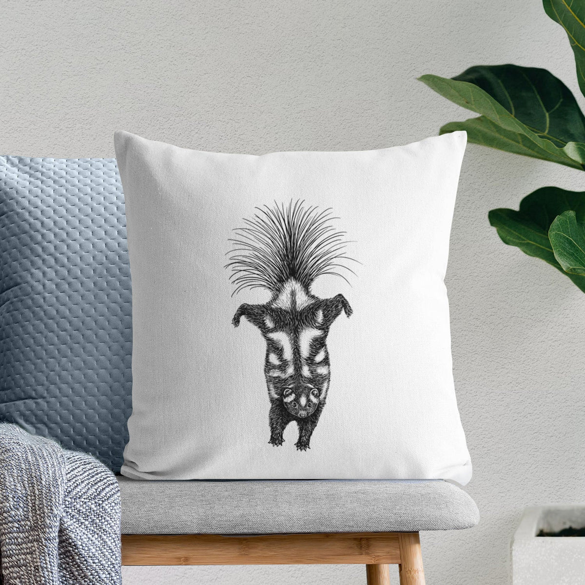 Eastern Spotted Skunk - Spilogale putorius - Throw Pillow Cover