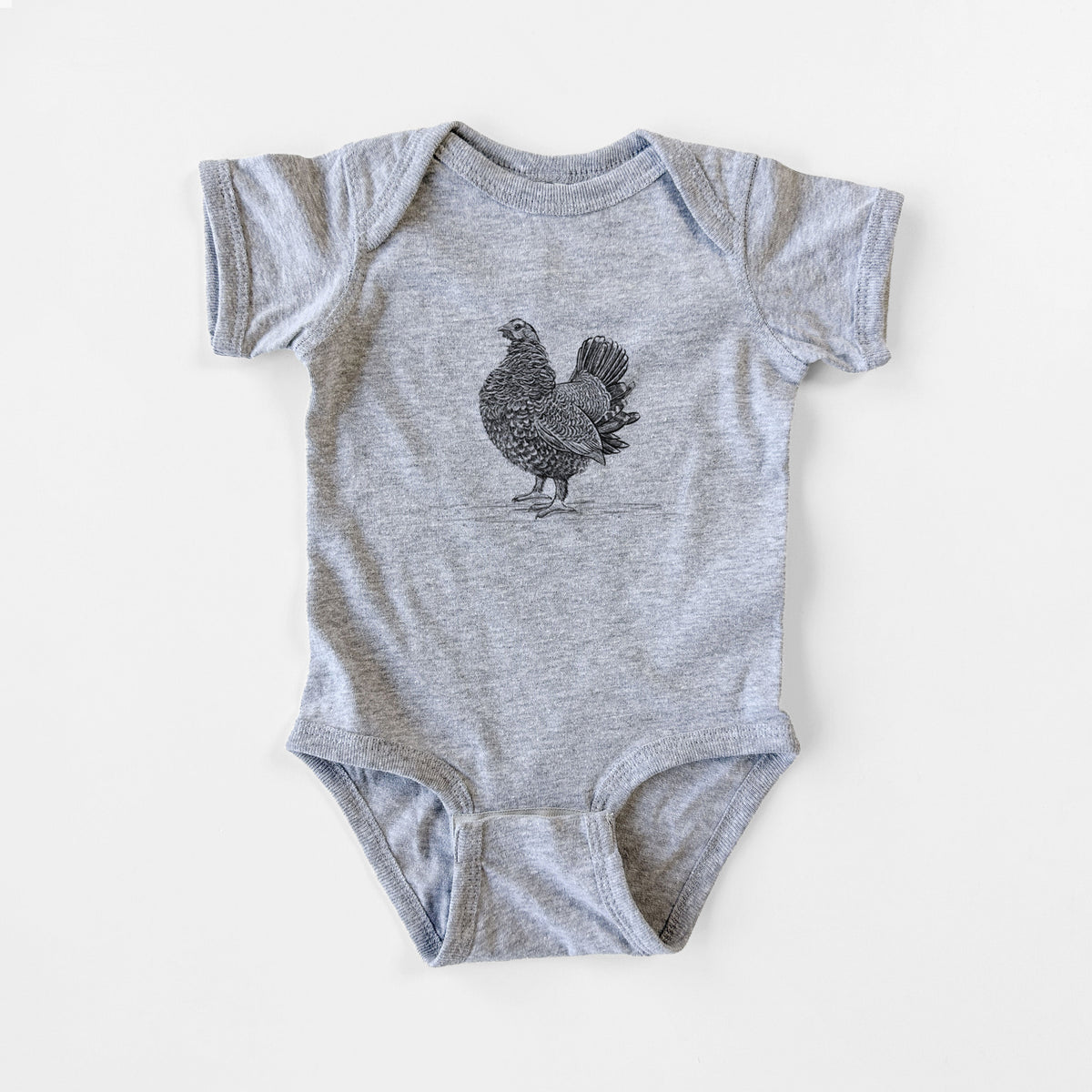 Male Spruce Grouse - Canachites canadensis - Baby Fine Jersey Bodysuit