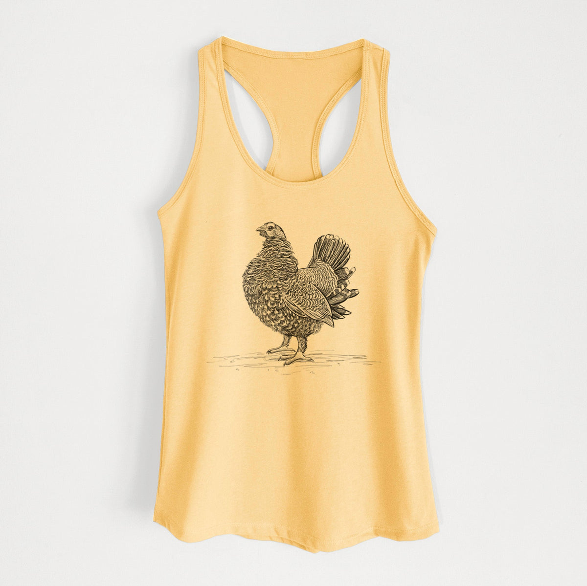 Male Spruce Grouse - Canachites canadensis - Women's Racerback Tanktop