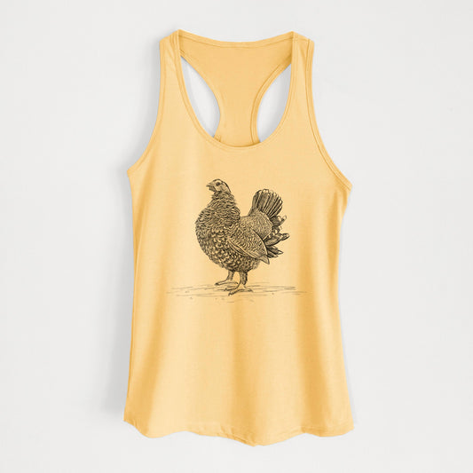 Male Spruce Grouse - Canachites canadensis - Women's Racerback Tanktop