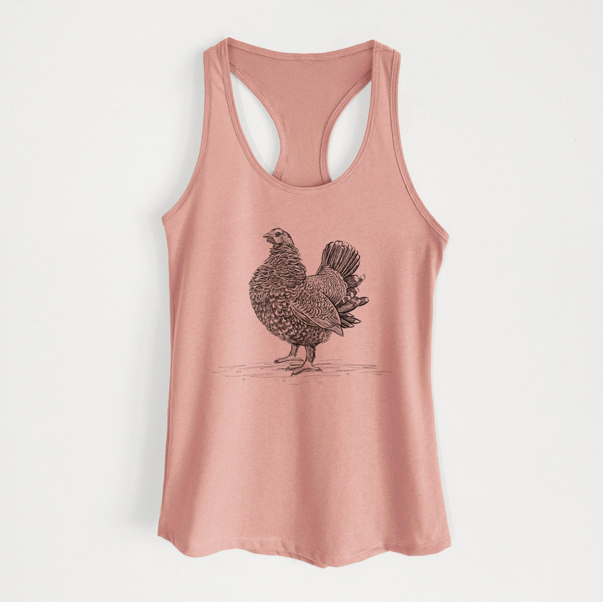 Male Spruce Grouse - Canachites canadensis - Women's Racerback Tanktop