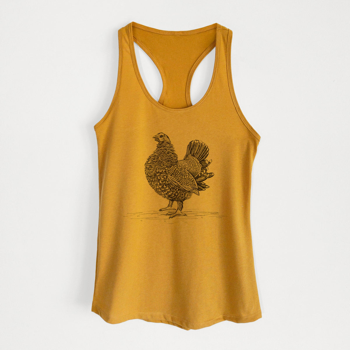 Male Spruce Grouse - Canachites canadensis - Women's Racerback Tanktop