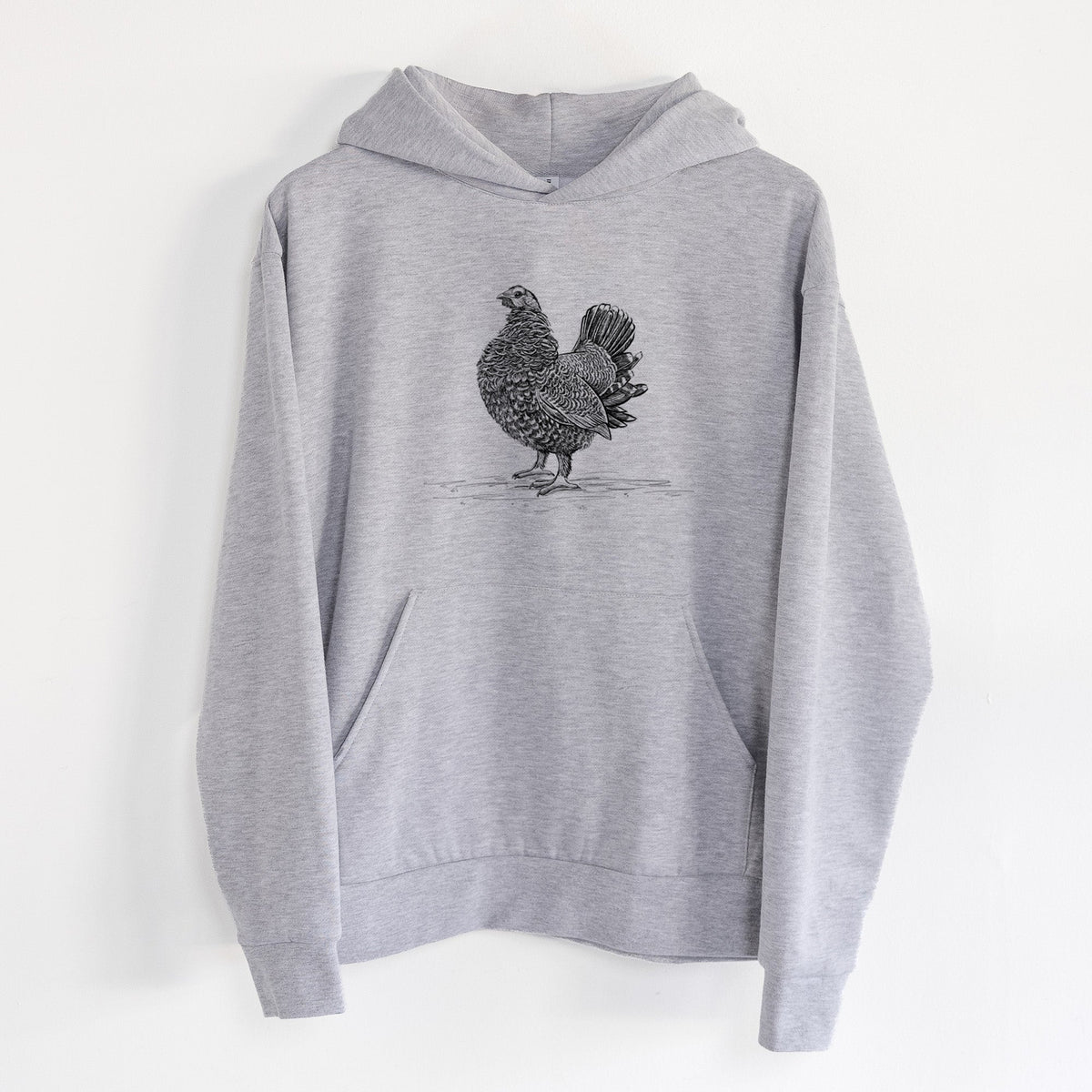 Male Spruce Grouse - Canachites canadensis  - Statement Midweight Hoodie