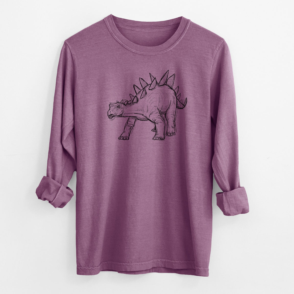 Stegosaurus Stenops - Men's Heavyweight 100% Cotton Long Sleeve