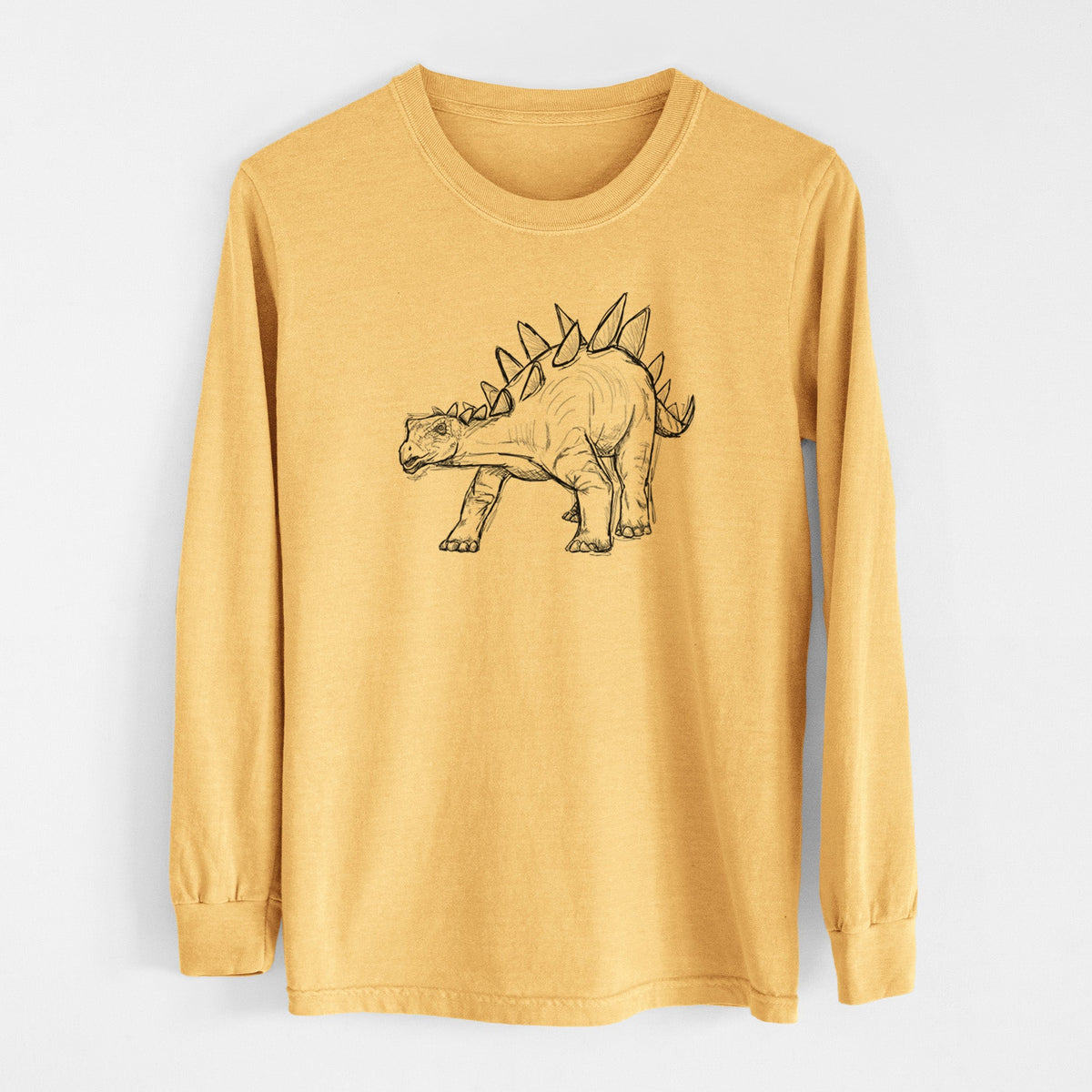 Stegosaurus Stenops - Men's Heavyweight 100% Cotton Long Sleeve