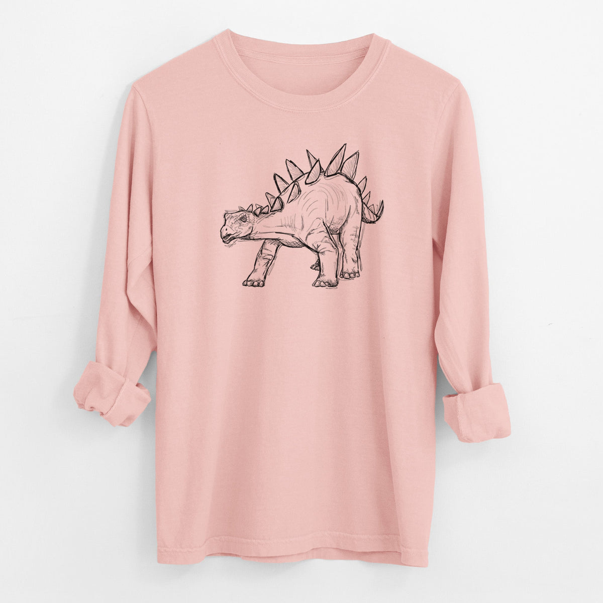 Stegosaurus Stenops - Men's Heavyweight 100% Cotton Long Sleeve
