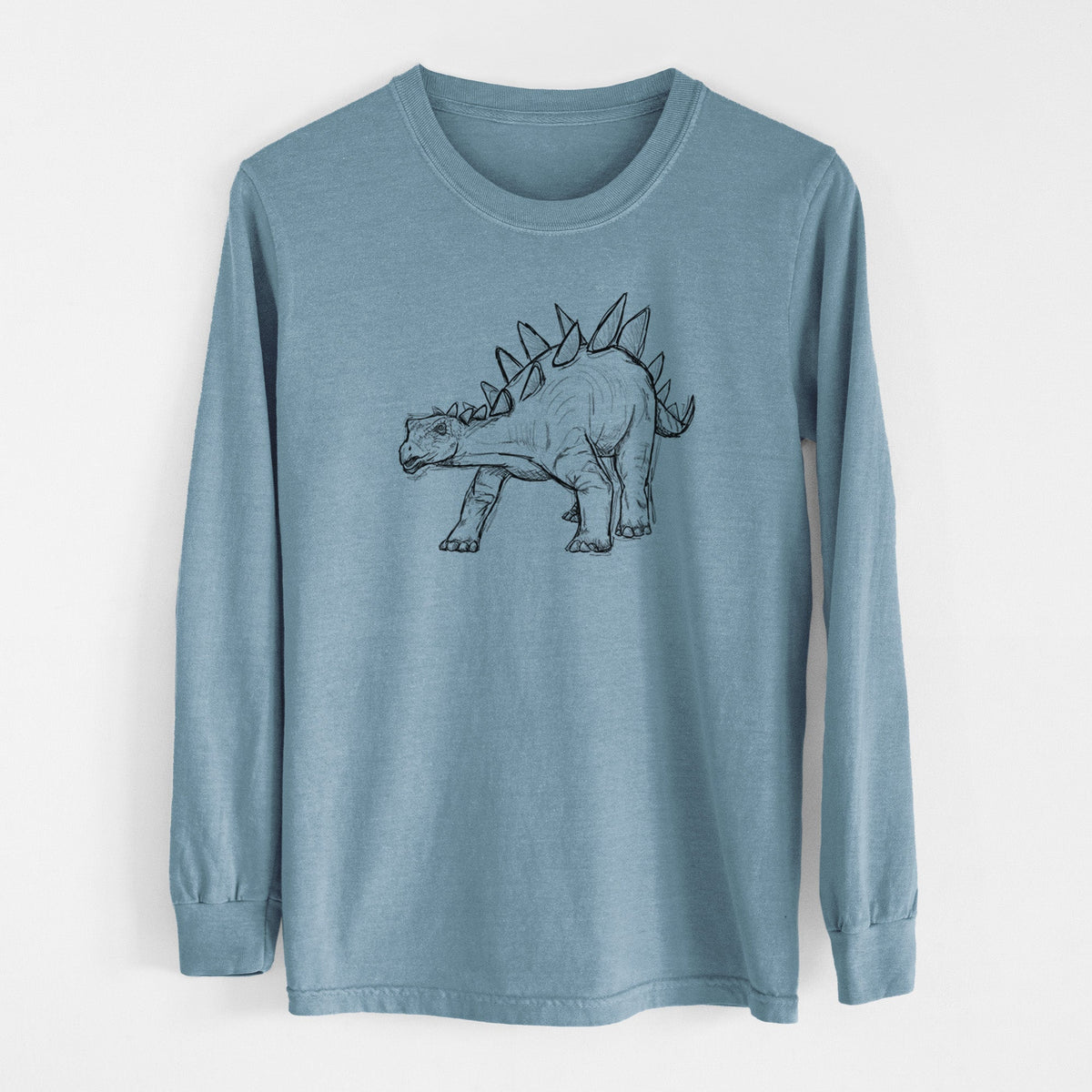 Stegosaurus Stenops - Men's Heavyweight 100% Cotton Long Sleeve