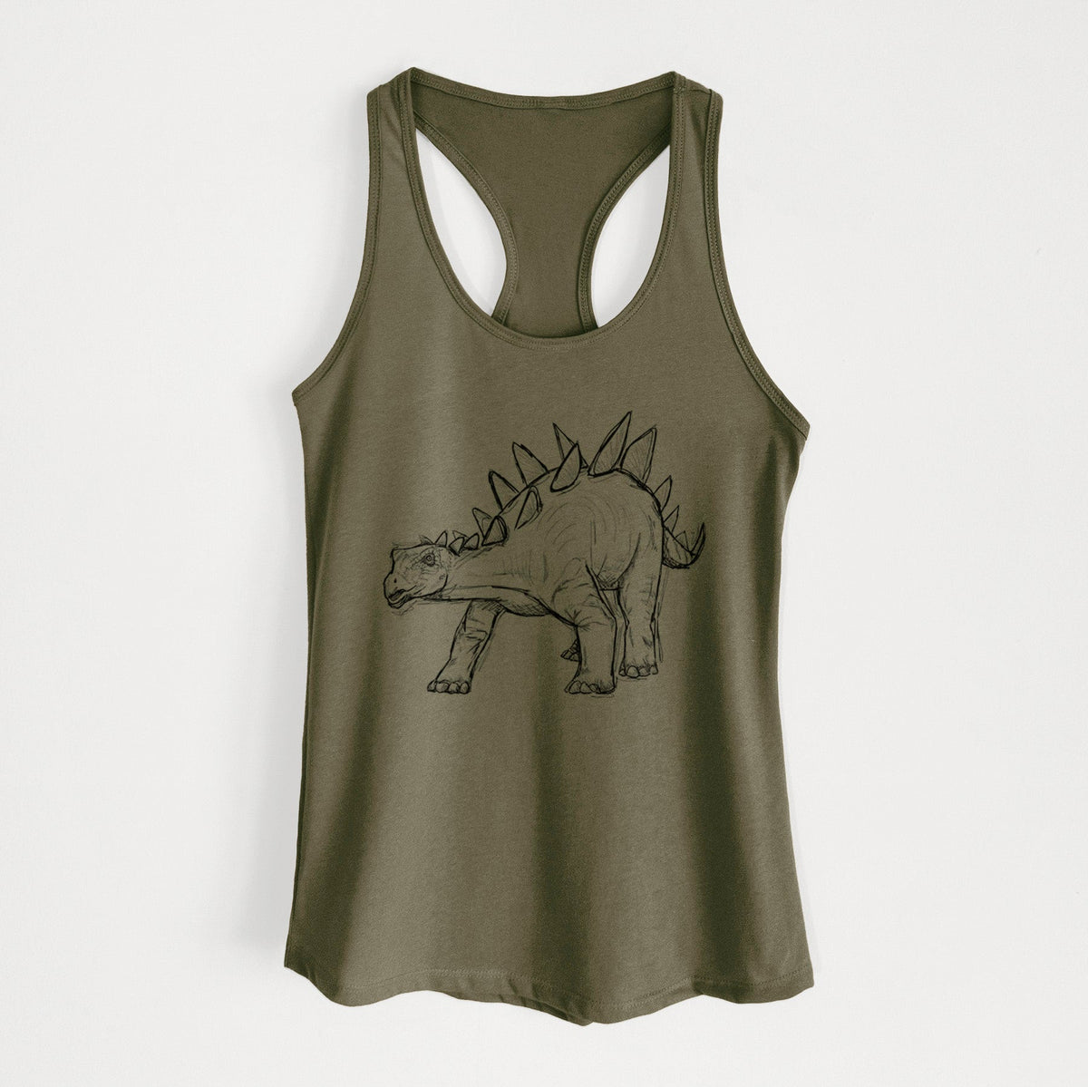 Stegosaurus Stenops - Women's Racerback Tanktop