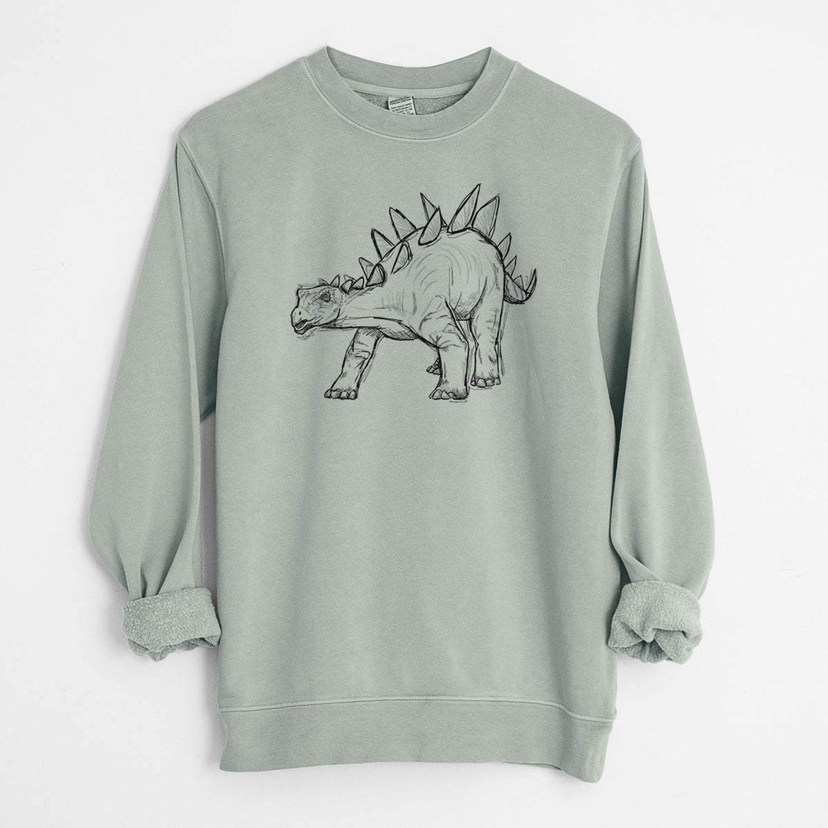 Stegosaurus Stenops - Unisex Pigment Dyed Crew Sweatshirt